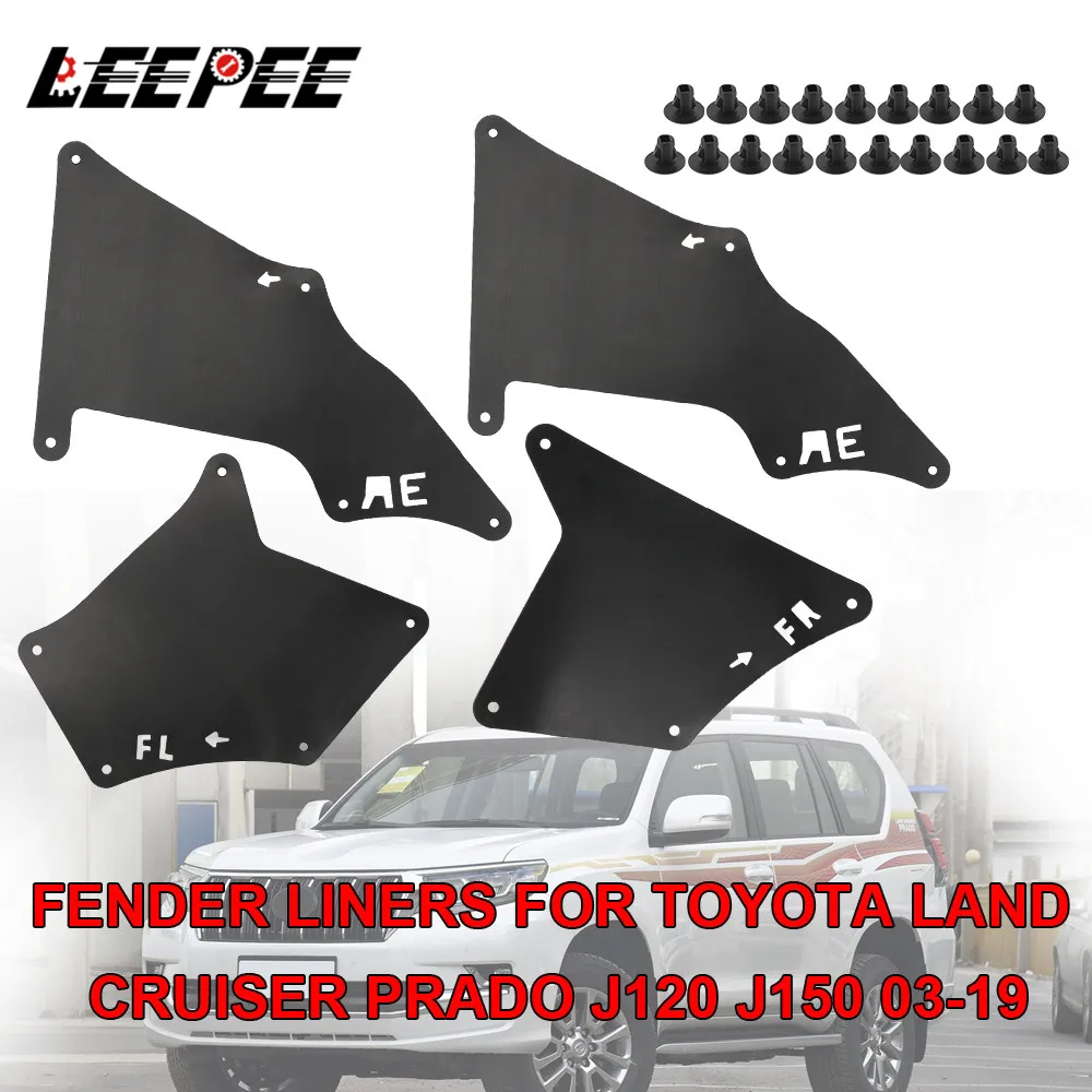 

Mudguards Fender 4pcs/set Car Accessories Front Rear Car Mud Flaps For Toyota Land Cruiser Prado 2003-09 Splash Guards Mud Flap