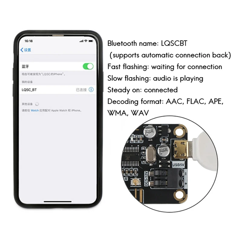 Đầu Đề Cập Đến LQSC TDA7850 2.1 Kênh Khuếch Đại Công Suất Ban 2X80W Có Bluetooth Bộ Giải Mã Ban