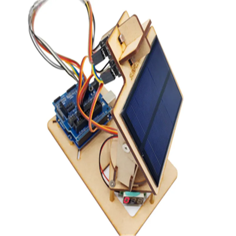 Program Smart Solar Tracker Can Be Used For Mobile Phone Charging Maker Power Generation Project DIY STEM Toy Part