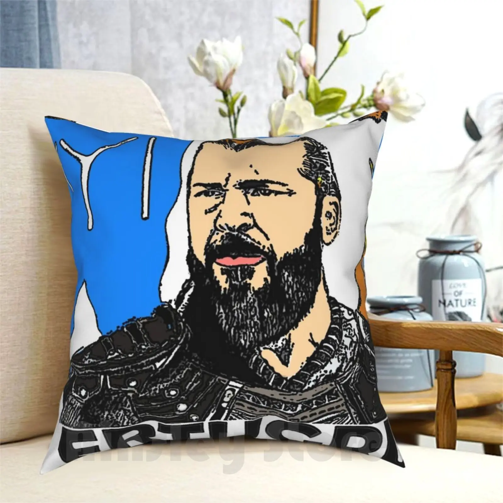 Ertugrul Pillow Case Printed Home Soft Throw Pillow Ertugrul Ressurection Turkey Islamic Netflix Series Superhero