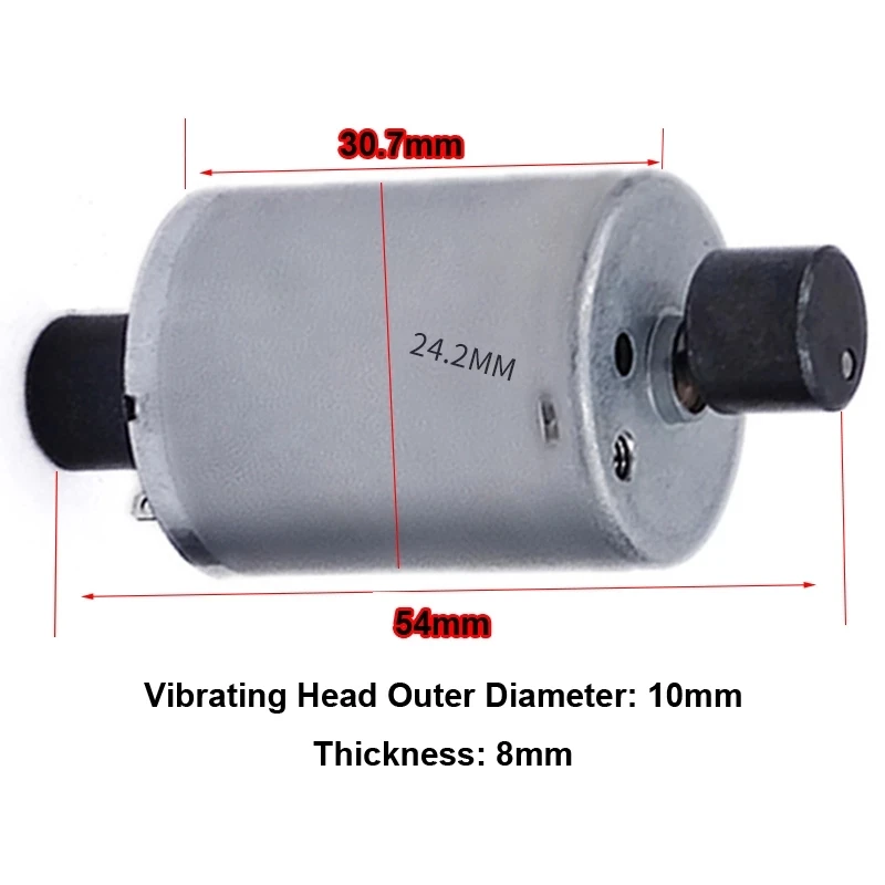 370 Double-head Round Vibration Motor Electric DC 6V 12V 24V 6000rpm High Speed Vibrator Motors 12 V Volt DIY Vibrtating Engine