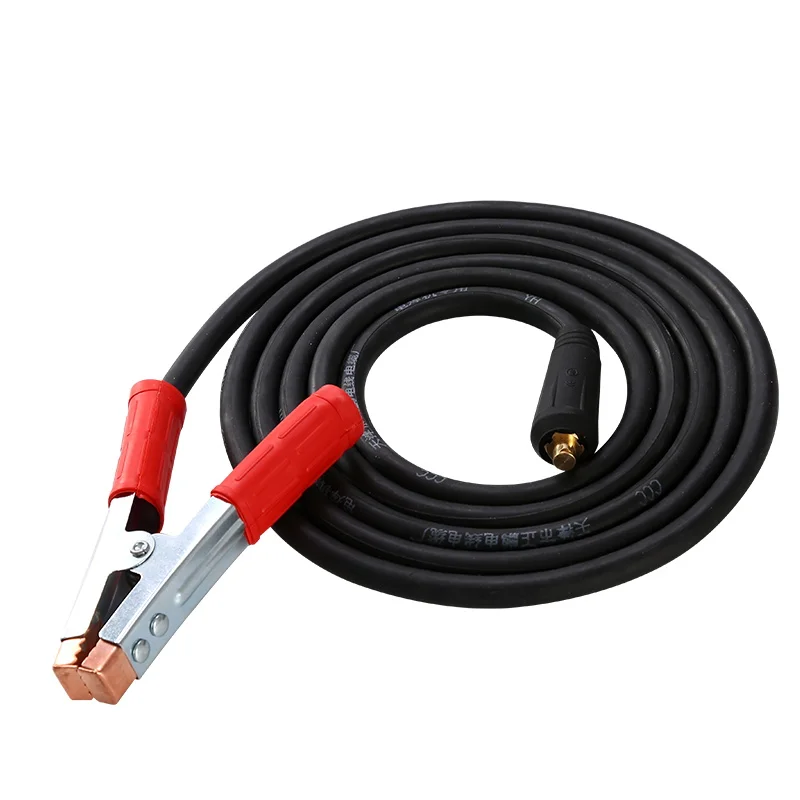 300A ground Welding Set di Clip per morsetto di terra per saldatrice ad arco Mig Tig supporto per elettrodi cavo da 5M + morsetto di terra cavo da 3M