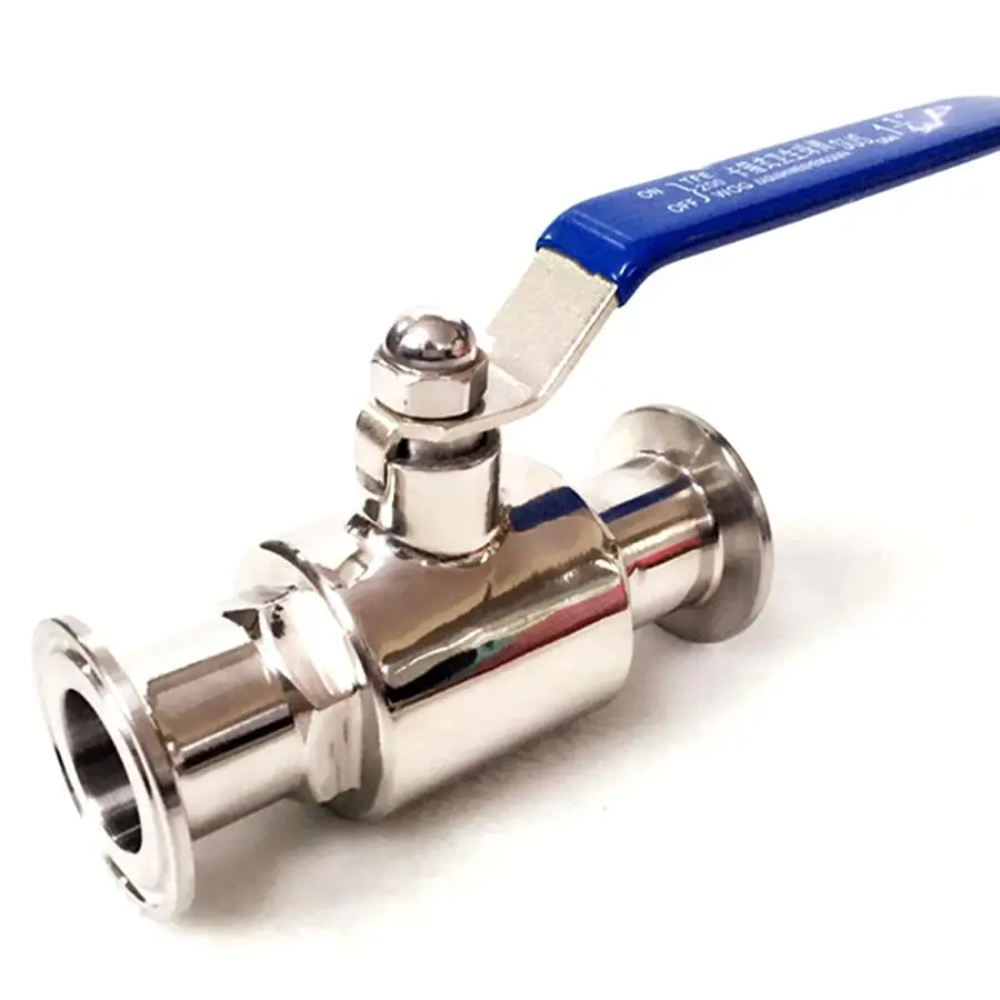 

Fit 51mm Pipe OD x 2" Tri Clamp Sanitary Ball Shut Off Valve SUS 304 Stainless Beer Brewing Home