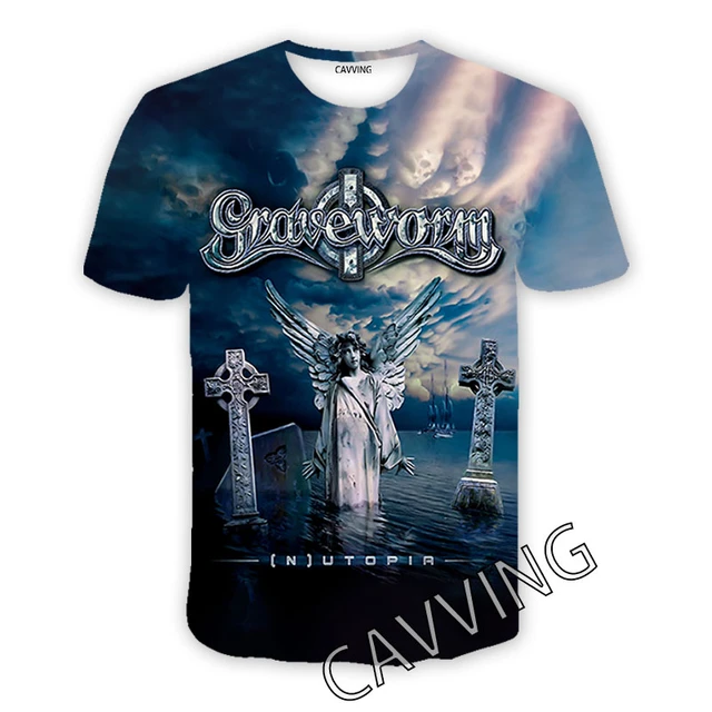 Grave Band Shirt Graveworm Shirt Tops Clothing Band Clothing Worms Shirt 3d Printed Aliexpress