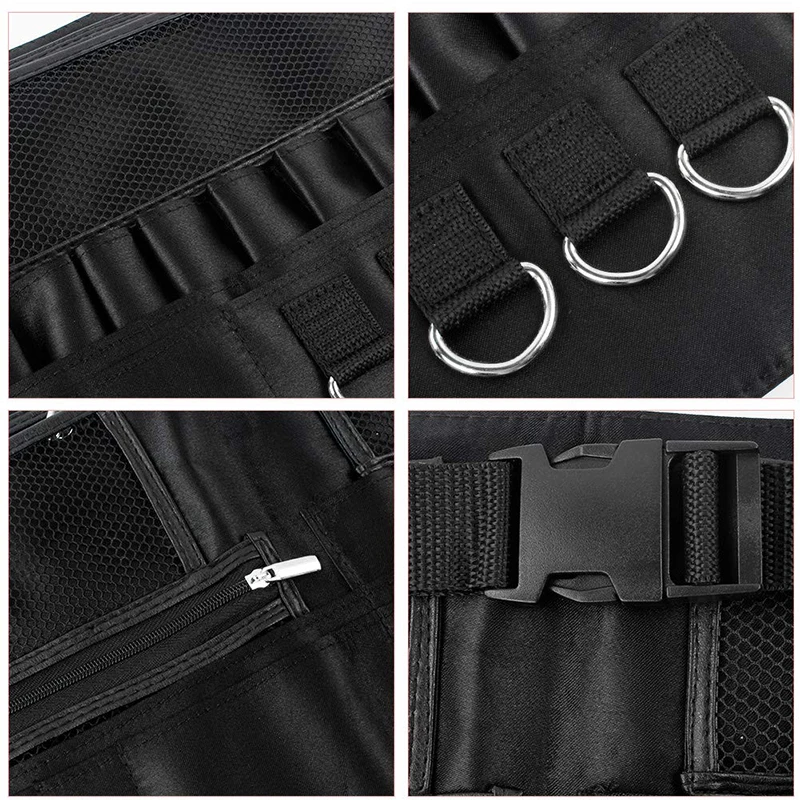 Makeup Brush Belt Waist Bag Professional Women Large Capacity Leather Artist Beautician Tools Pack Case