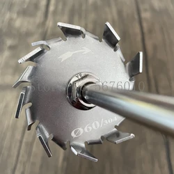 1set lab stainless steel dispersion plate paddle dispersion disk dispersing machine blade with agitating stirring rod 5.0