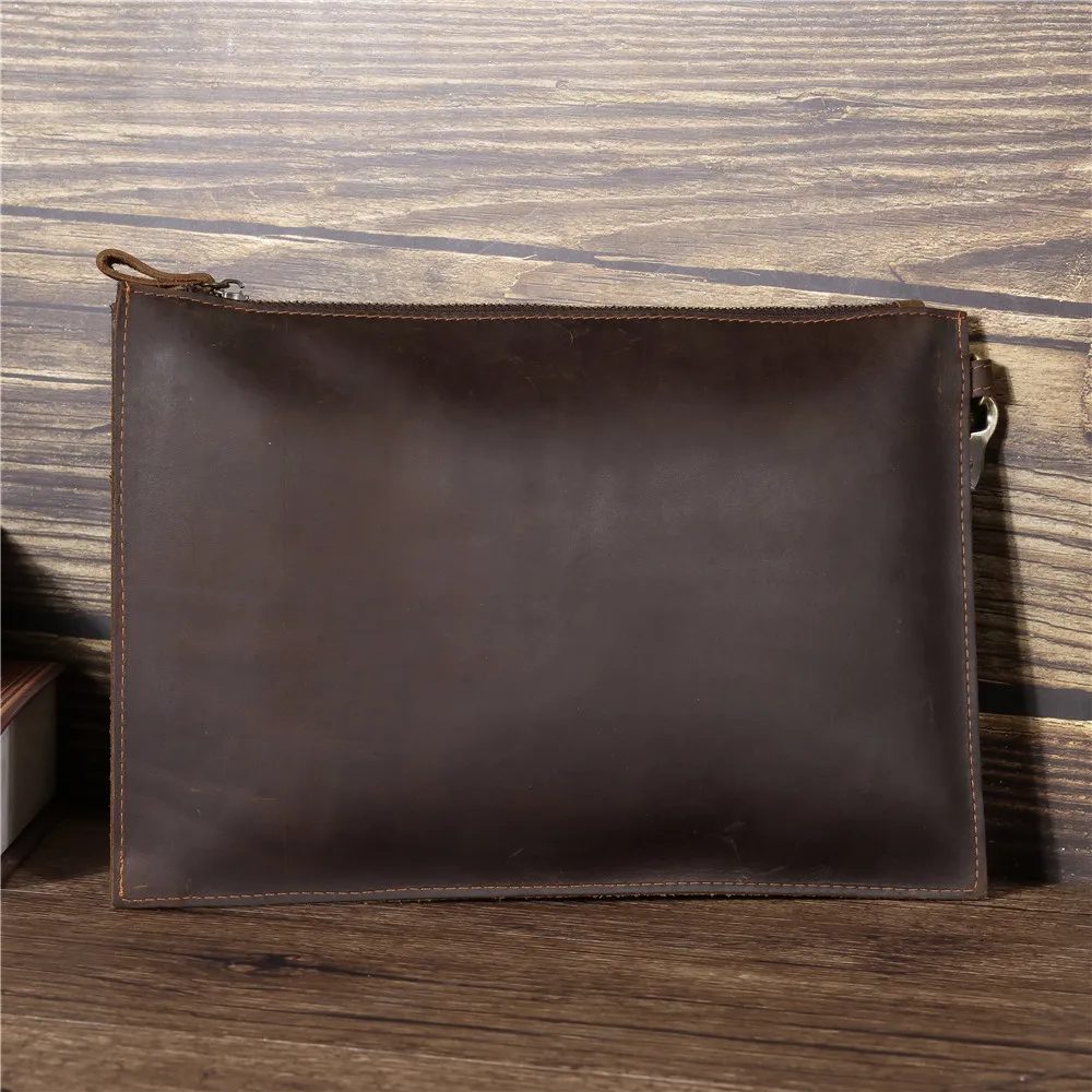 Men\'s Clutch Bags for men Genuine Leather Hand Bag Male Long Money Wallets Mobile Phone Pouch Man Party Clutch Card Holder