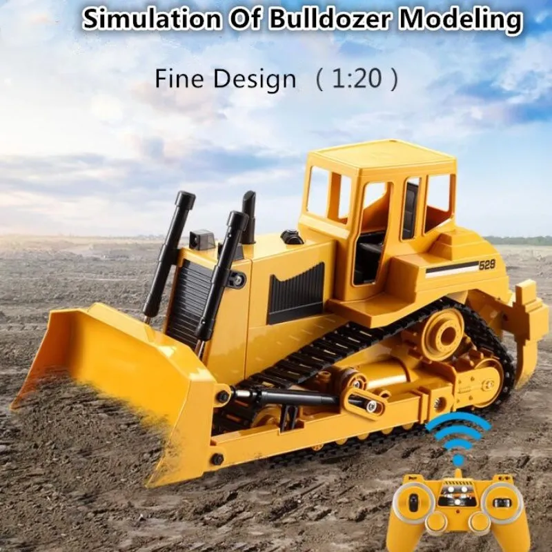 รถขุดบังคับวิทยุขนาดใหญ่ รุ่นจำลองสูง 2.4G ใช้เวลา 30 นาที ระบบรางสามเหลี่ยม พร้อมเสียง แสง ระบบไฮดรอลิก ดีไซน์แบบแท่ง ของขวัญสำหรับวิศวกร