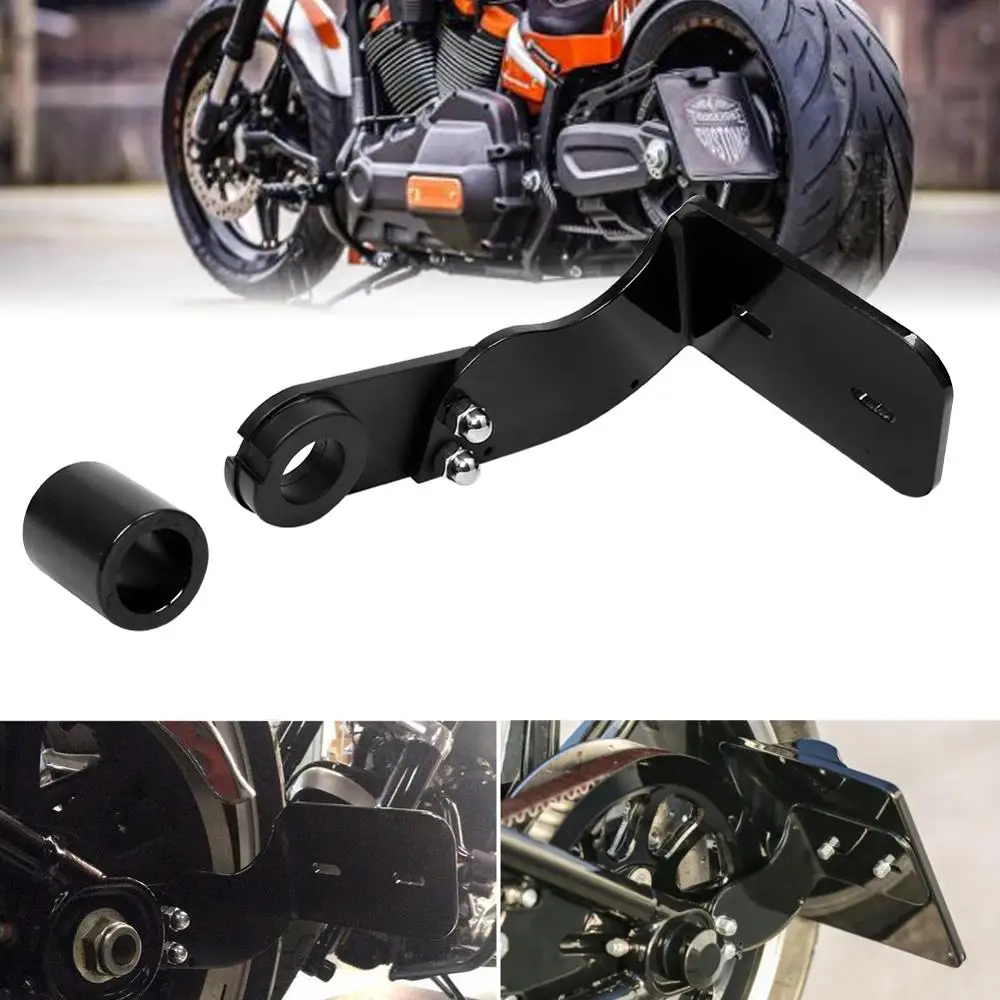 

Черный модифицированный кронштейн для номерного знака с боковым креплением для мотоцикла Harley Softail Fat Boy break Dyna Street Bob 2018-2022