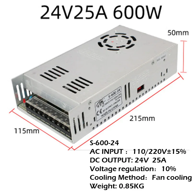 AC220V into DC24V Switch Power Supply 350W 400W 500W 600W High-power adapter DC24V Transformer Switching Mode Power Supply