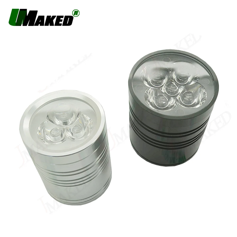 

2pc 3W 5W LED Alumimun Lamp Head Kits light Base Spotlight/Bulb Case main housing+heat sink PCB+Len mount for table freeshipping