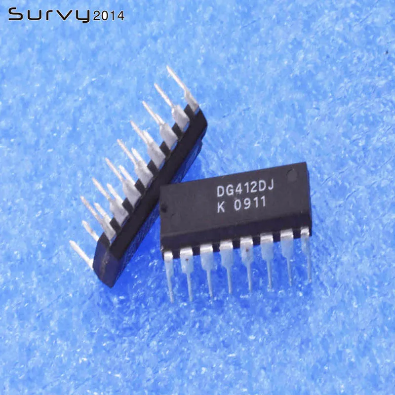 1PCS/5PCS DG412DJ DIP-16 Monolithic Quad SPST, CMOS Analog Switches IC diy electronics