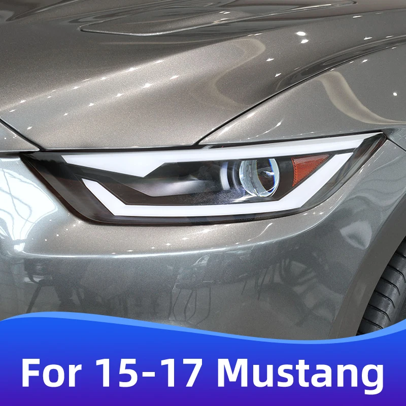 

for 2015-2017 Ford Mustang Headlight Assembly U.S. Refit Marquee LED Daytime Running Light Streamer Turn Signal