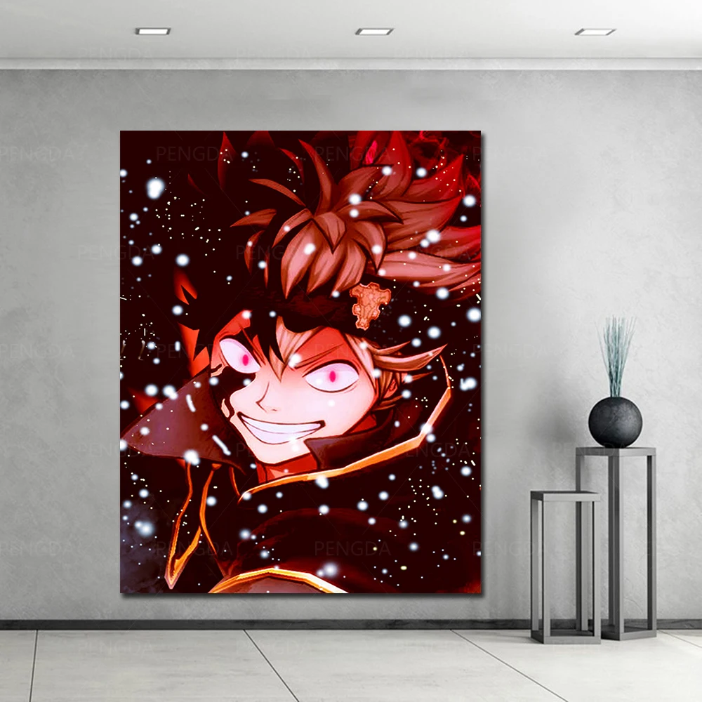 Home Decor Black Clover Animes Canvas Painting Japan Pictures Wall Art Modular Aesthetic Poster anime decoration