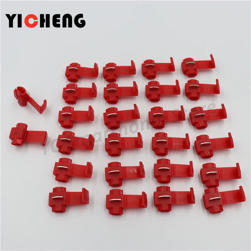 25Pcs Cable Connector Quick Lock Terminal  Red22-18AWG Blue18-14 AWG Yellow12-10AWG speaker binding post  wire connector