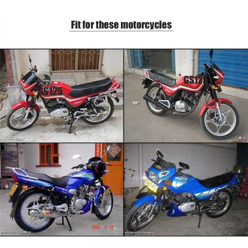 Motorcycle Side Cover For Haojue Suzuki GS 125 GS 125cc ABS Plastic Faring Panels Left Right Battery & Tool Red Blue Black