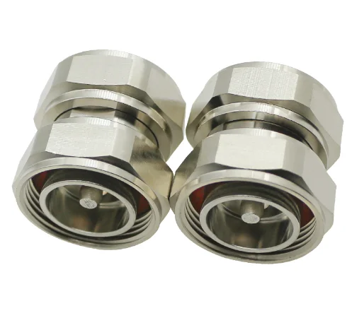 

L29 7/16 DIN Male To L29 7/16 DIN Male Plug Connector Socket Straight Brass Coaxial RF Adapters wholesale