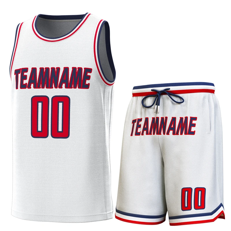 Customized  Embroidery Basketball Jersey Men Match Suit Customization Youth Training Uniform Breath