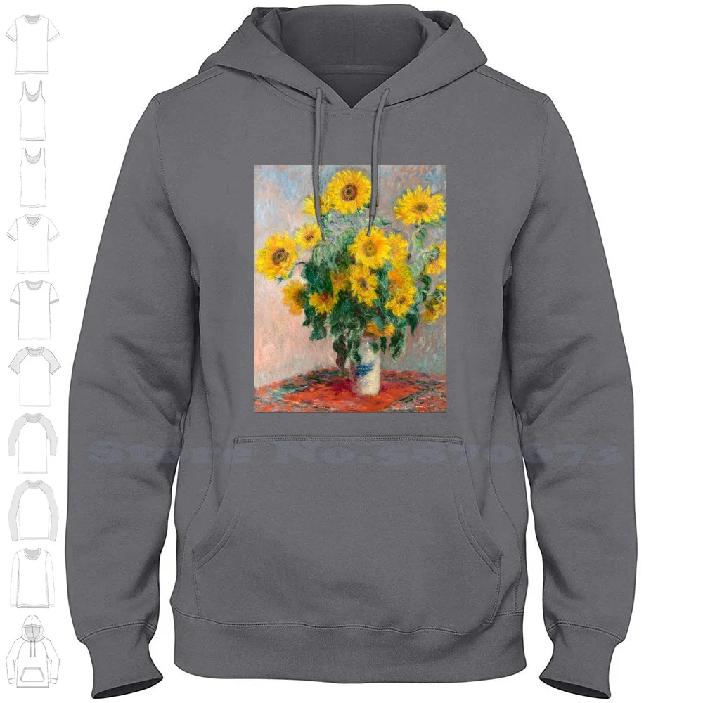 Bouquet Of Sunflowers By Claude Hoodies Sweatshirt For Men Women Claude Bouquet Of Sunflowers Sunflowers Vintage Art Vintage