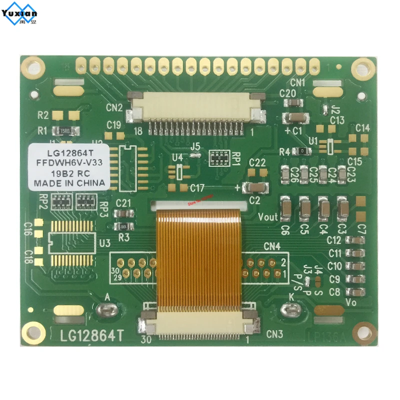 Instrumento Handheld com exposição do LCD, COG 128x64, 2,6 dentro, SPI, ST7565P, LG12864T