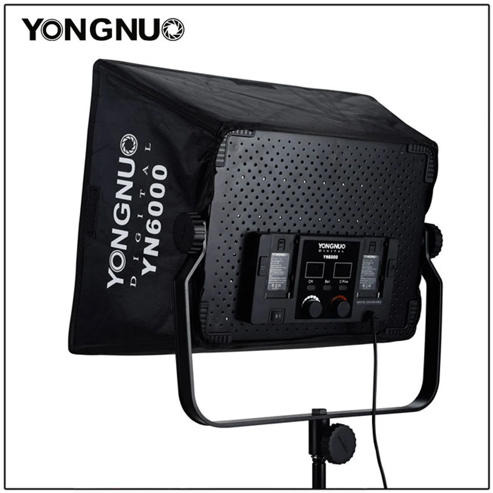 Imagem -05 - Yongnuo Yn6000 Yn9000 Pro Luz de Vídeo Led Mais Softbox Branco 5600k Bi-color 32005600k Controle Remoto Cri95 Mais Iluminação de Preenchimento de Estúdio