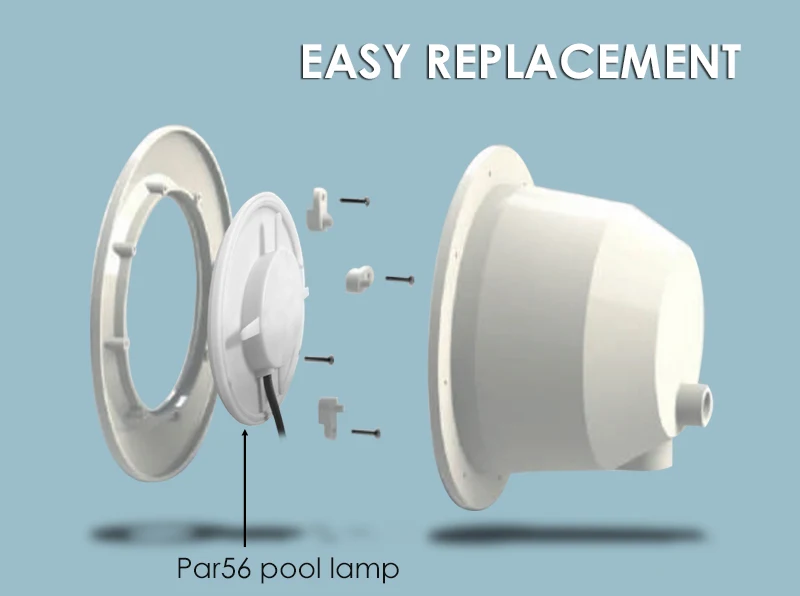 Imagem -05 - Hotook-lâmpadas para Piscina Par56 Rgb Led em Resina para Fixação em Parede 12v Ip68 18w 42w Lagoa