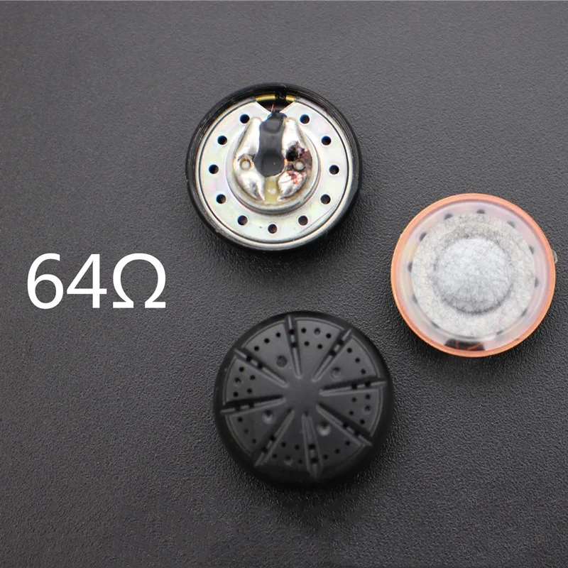 15.4mm 헤드폰 스피커 Nanofiber 복합 멤브레인 hifi 발열 보컬 디테일 bass 64ohms 2pcs