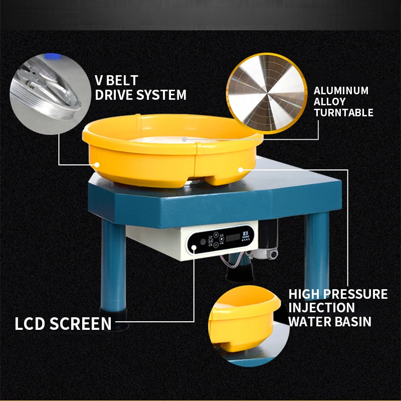 Ceramic art drawing machine automatic variable speed high configuration tool equipment children's pottery bar ceramic profession