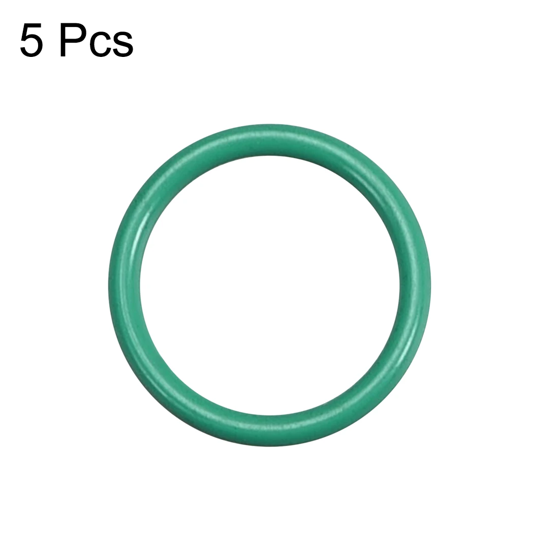 Uxcell-juntas tóricas de caucho flúor, 9,5mm OD, 7,5mm ID, 1mm de ancho, junta de sellado verde para evitar fugas en fontanería, hidráulica, 5 unidades