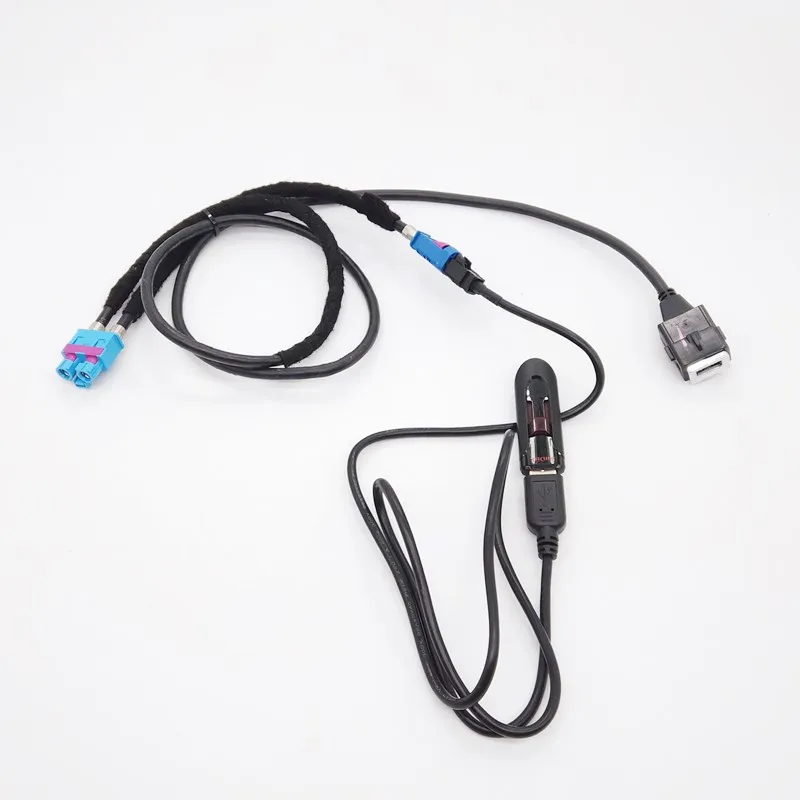 For Peugeot Citroen NAC radio usb connector cable 2 USB interface connection cables