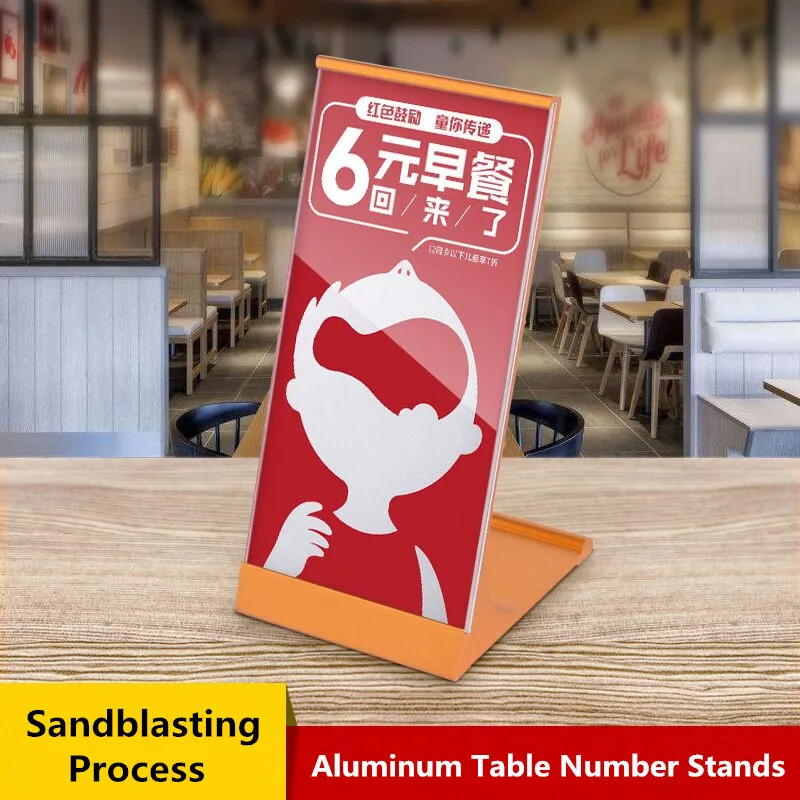 

120x55mm Quality Aluminum Gold Silver Black Table Number Place Card Holder Sign Holder Display Stand Price Label Card Tags