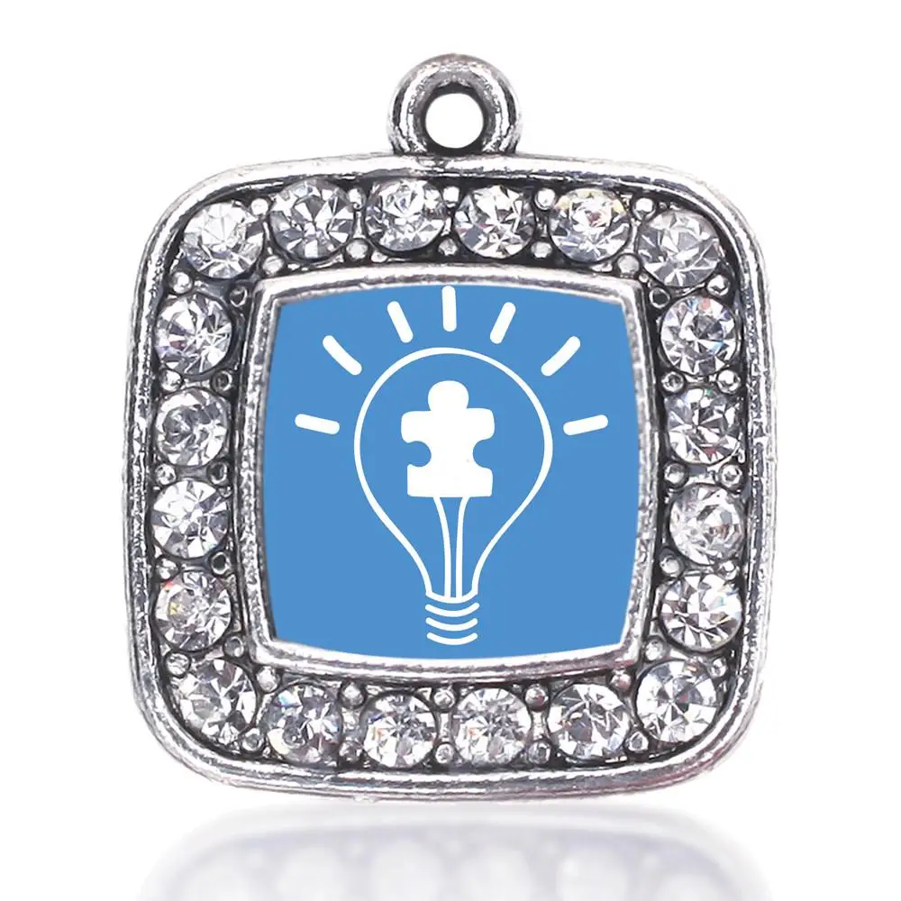 LIGHT IT UP  LIGHT BULB AUTISM AWARENESS  SQUARE CHARM