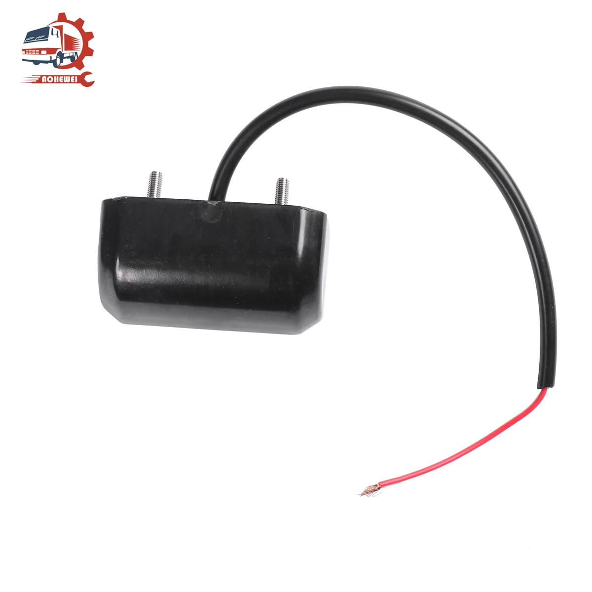 AOHEWEI 2x Waterproof 6 LEDs License Number Plate Lights Trailer Tail Number Rear Lamps 12-24V for Boat Truck Lorry Caravans