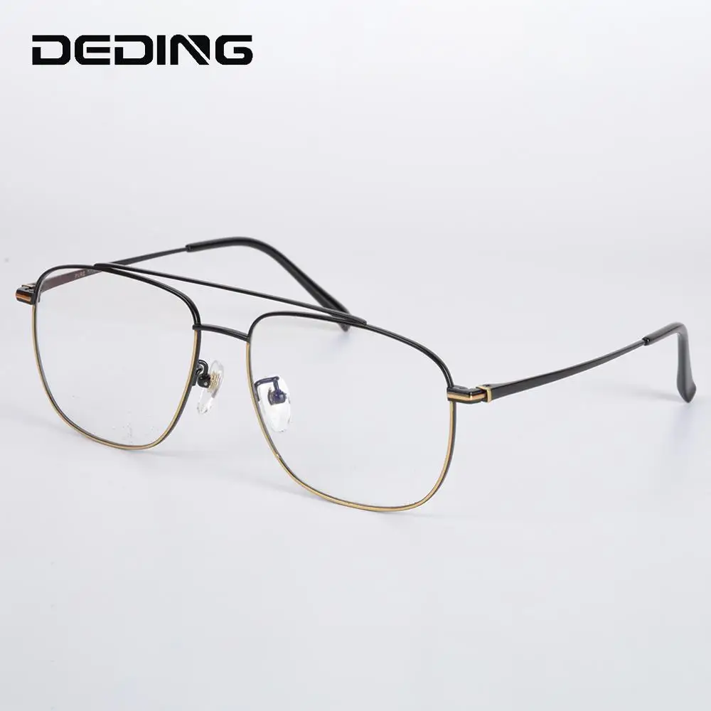 

Pure Titanium Pilot Glasses Frame Super Large Men Pilot Aviation Sunglasses Prescription Myopia Optical Frame DD1594