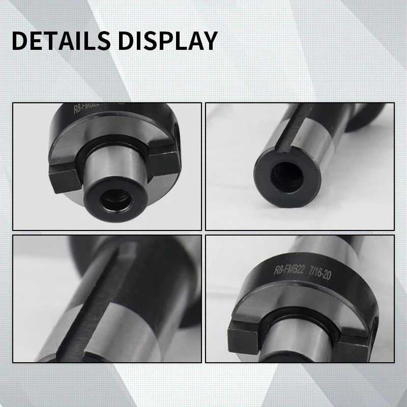 1PCS R8-FMB22 R8-FMB27 R8-FMB32 R8-FMB40 7/16、M12 Face endmilling adapter shell mill toolholder for cnc machine milling