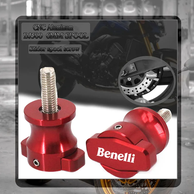 For Benelli BJ500 BJ 500 BN 600i 302 251 302 TNT 125 300 600 Motorcycle Frame Stands sliders Swingarm Spools Slider 6MM Screws