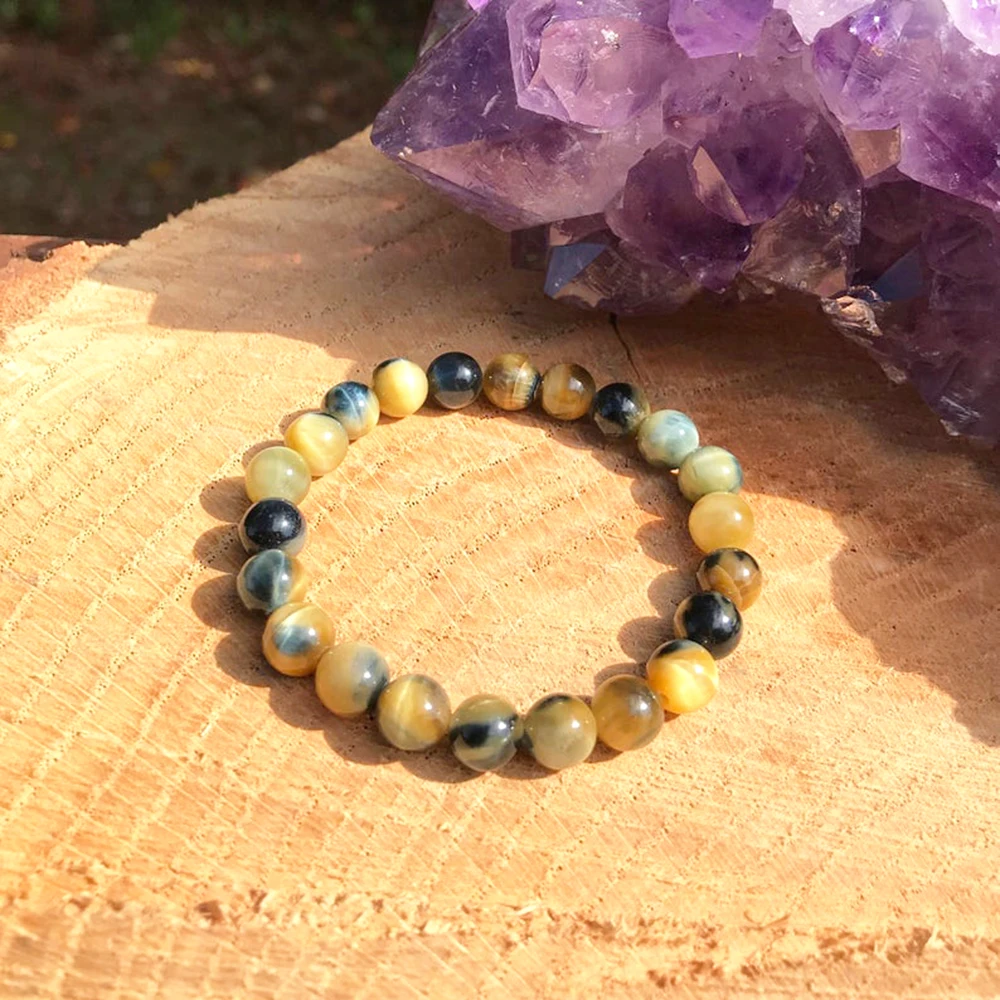 Wholesale Honey Blue Tiger Eye Bracelet High Quality Dream Tiger Eye Energy Bracelet Psychic Evil Eye Protection Bracelet