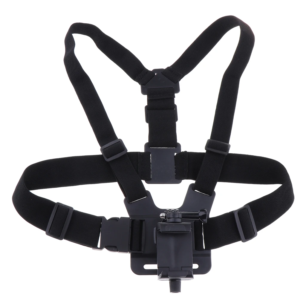 Universal Cell Phone Chest Mount Adjustable Phone Clip Holder Chest Strap Belt for Smartphone Outdoor Sports