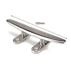 Boat Cleat Anti-rust with Screws 316 Stainless Steel 2 Holes Open Base Dock Cleat for Boat