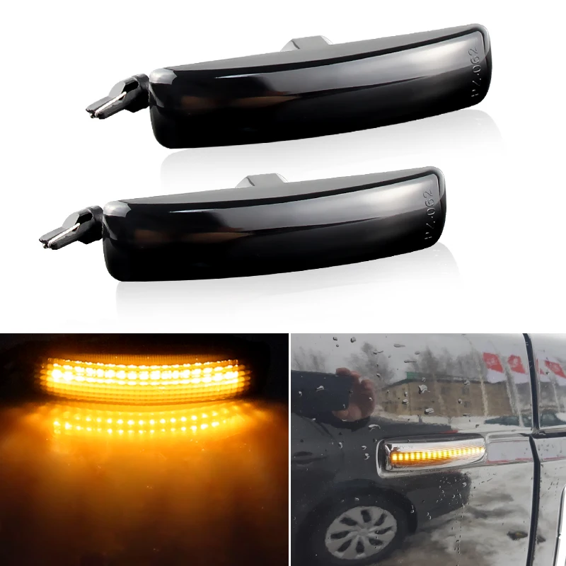 

2PCS LED Repeator Blinker Side Marker Turn Signal Lights For Land Rover Freeland 2 Discovery 3 4 Range Rover Sport LR2 LR3 LR4