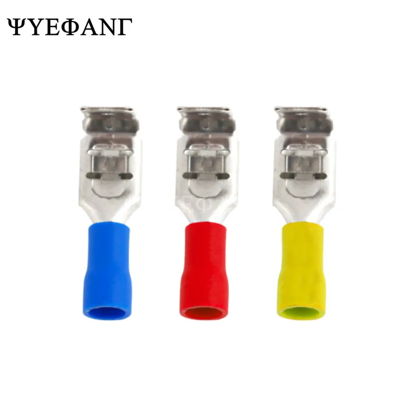 10PCS/Lot PBDD Terminals Series Blue Yellow Red Piggy Back Disconnector Cable Connector Wire Terminals Pre-insulating Terminals