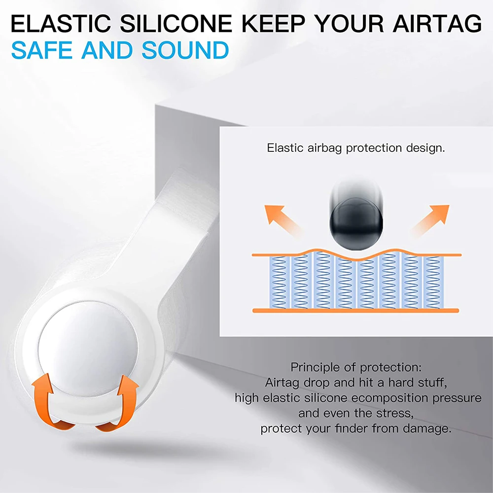 protector case for apple AirTag Mini Waterproof silicone Tracking Locator Device cover Anti-lost Device Keychain Protective fram