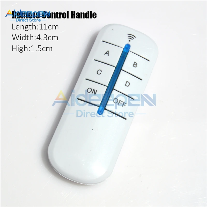 1/2/3/4 Channels 220V 50/60Hz RF Remote Control Switch Wireless Remote Control Switch ON/OFF For Smart Home Indoor Lighting