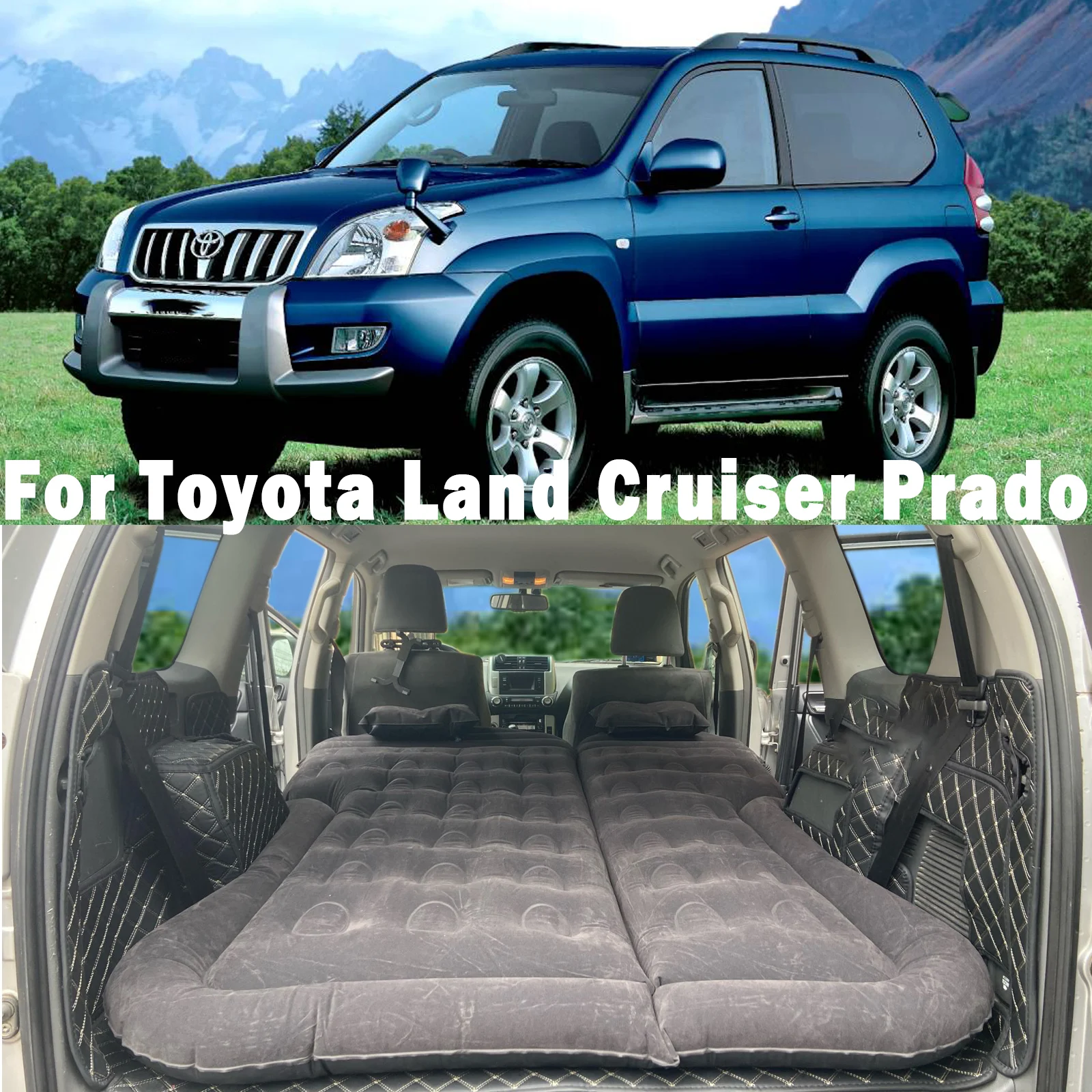 Car Inflatable Mattress Travel Bed Sleeping Pad for Toyota Land Cruiser 80 90 100 200 Prado 120 150