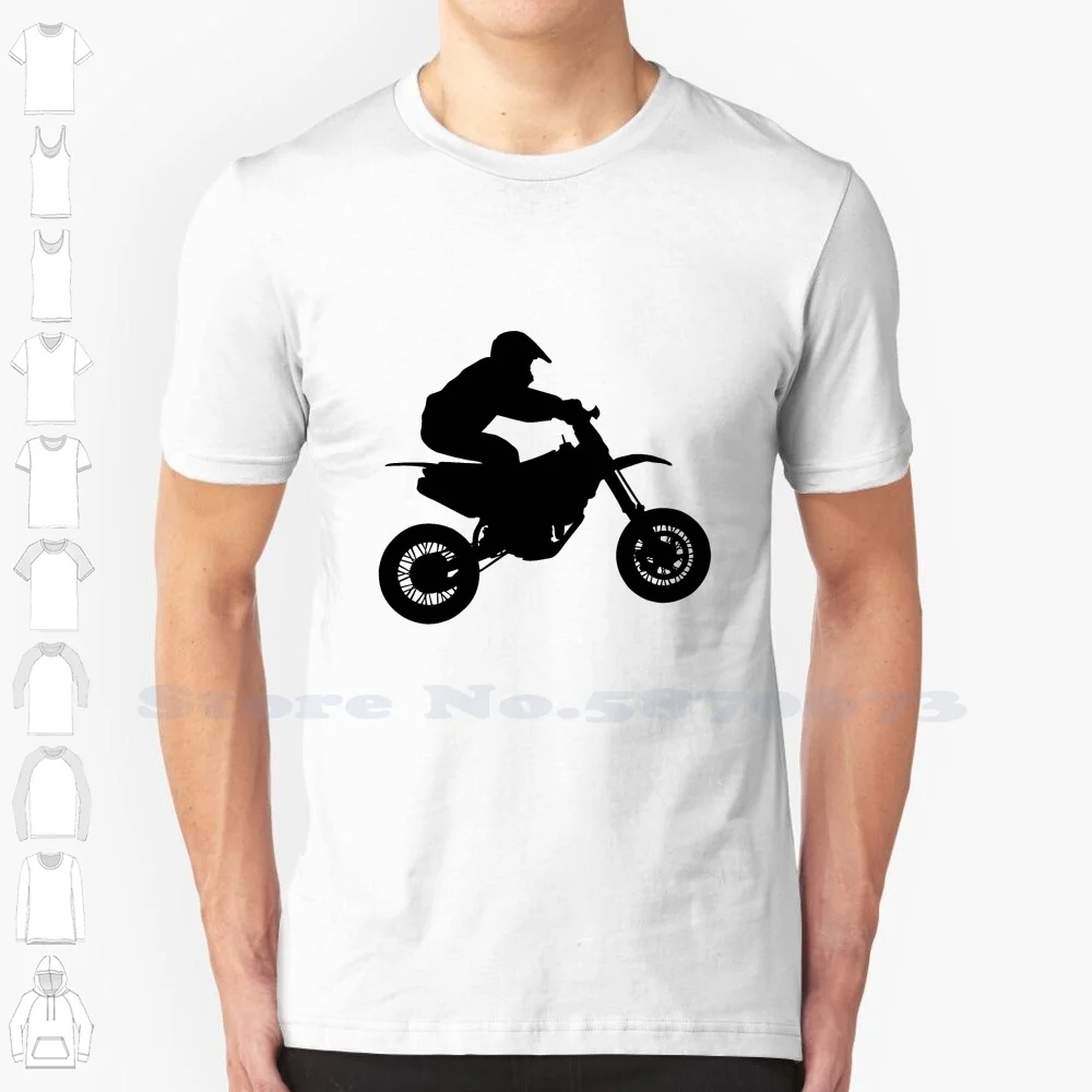 100% Cotton T-Shirt Motocross Moto Cross Motorcyclist Motorcycle Driver