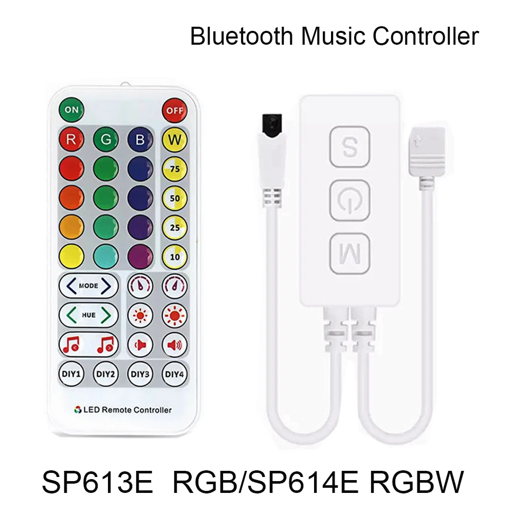 

Bluetooth-совместисветодиодный Светодиодная лента RGB/SP614E RGBW с дистанционным управлением