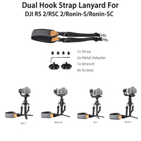 Dual Hook Strap Stress Reliever Shoulder Belt Lanyard For RS 3 PRO DJI RS 2/RSC 2/Ronin-S/Ronin-SC Gimbal Accessories