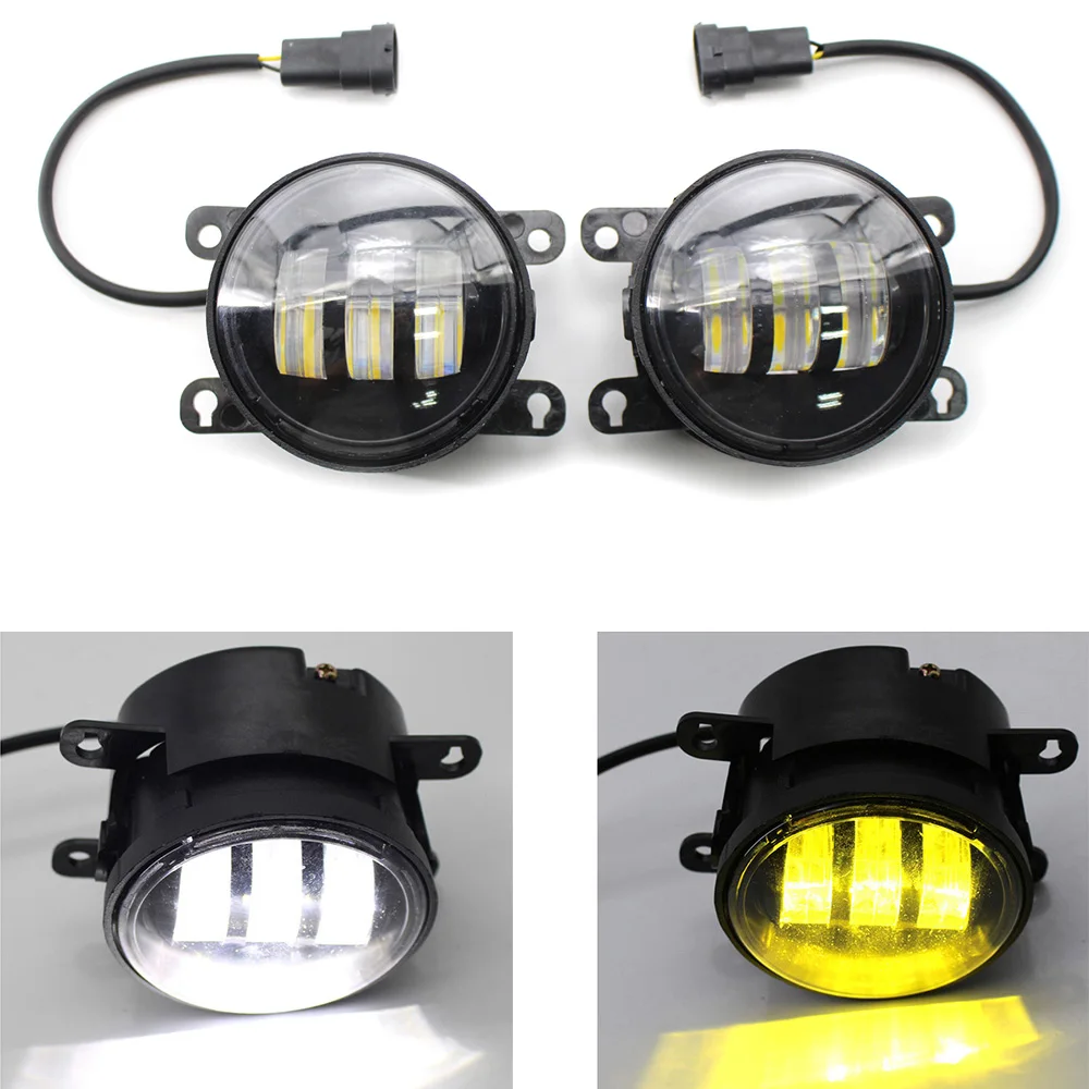 

For Ford Focus 2006-2010 LED Driving Fog Light Lamp Dual Color White/Yellow