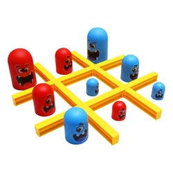 2023 New  Tic Tac Toe Cartoon Thinking Training Gobblet Gobblers board Game Big Eat Small Strategy Game Educational Toy for Kids