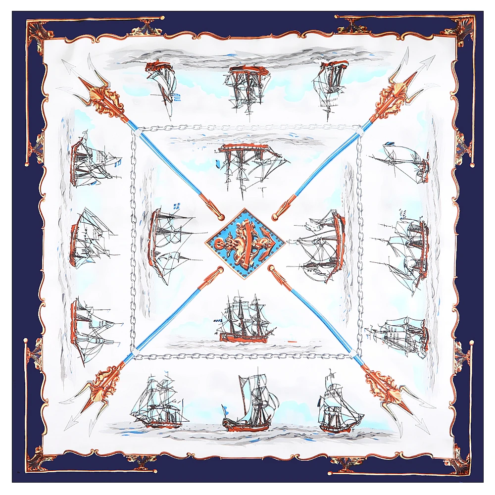 2022 Europe 60cm Spring New Versatile Women's Imitation Silk Business Leisure Small Scarf Occupation Small Square Towel